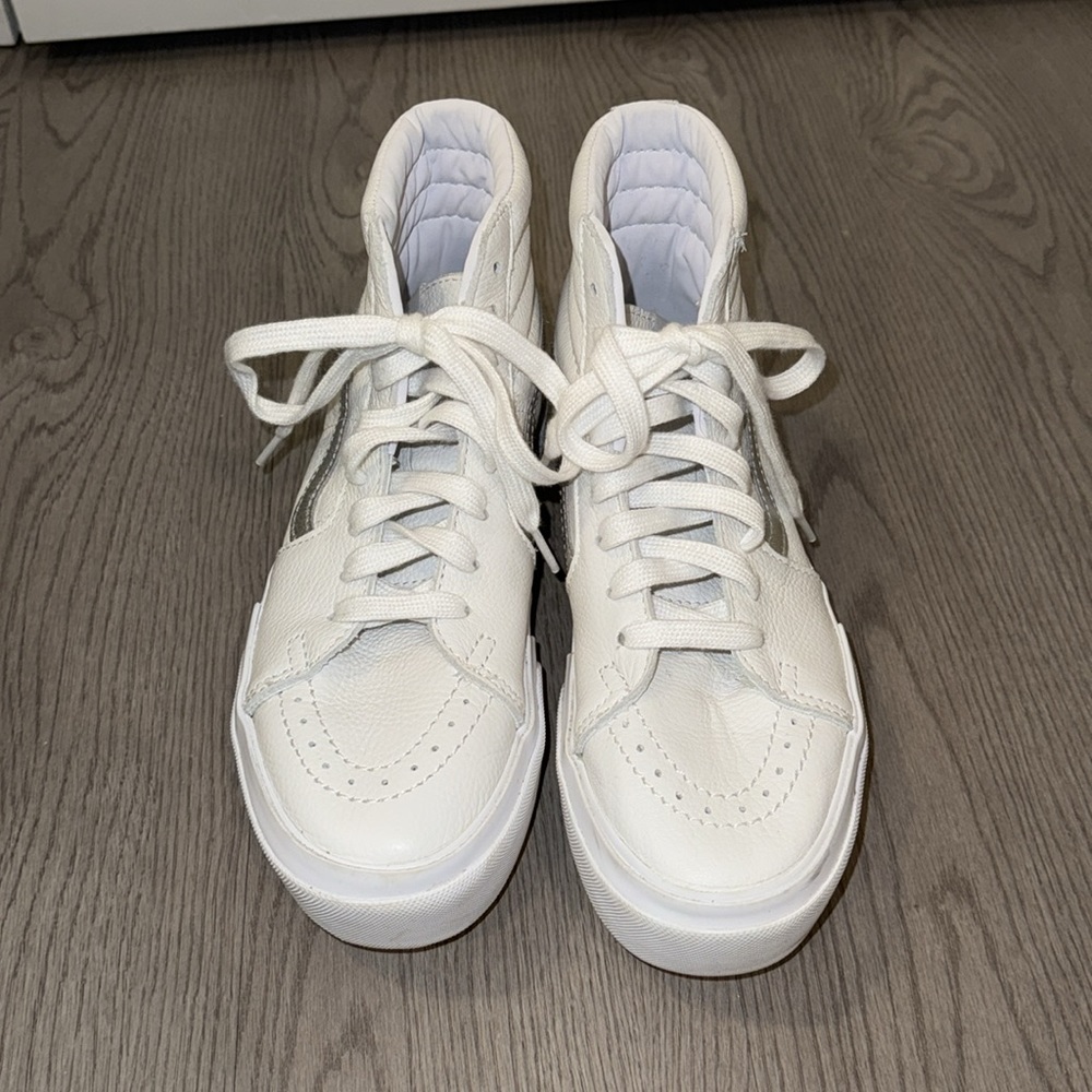 Limited Edition Iridescent Stripe Platform Stacked Vans View 2